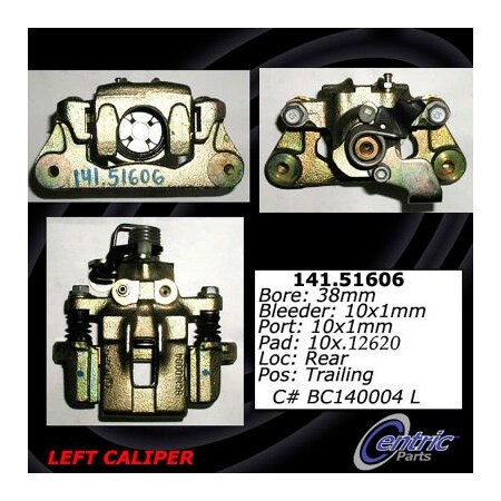 Centric Semi-Loaded Brake Caliper, Parts, 141.51606 141.51606